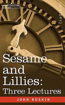 portada sesame and lillies: three lectures