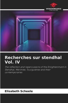 portada Recherches sur stendhal Vol. IV