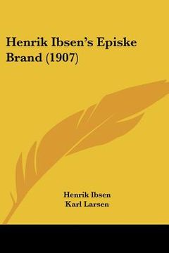 portada henrik ibsen's episke brand (1907) (en Inglés)