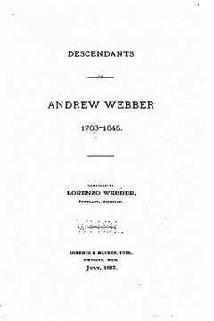 portada Descendants of Andrew Webber (in English)