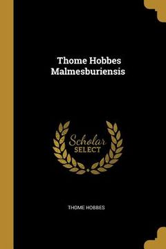 portada Thome Hobbes Malmesburiensis (en Latin)