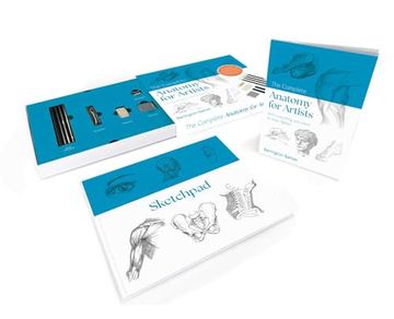portada The Complete Anatomy for Artists Kit: Includes an Instructional Book, a Sketchpad, Pencils and More (Sirius Drawing Kits) (en Inglés)