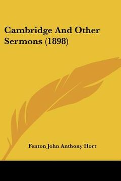 portada cambridge and other sermons (1898) (en Inglés)