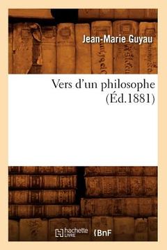 portada Vers d'Un Philosophe (Éd.1881)