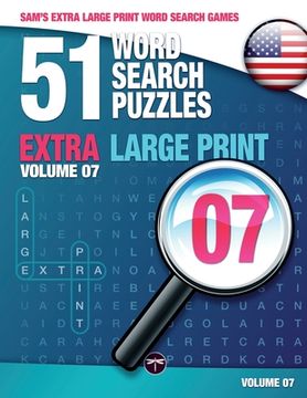 portada Sam's Extra Large-Print Word Search Games: 51 Word Search Puzzles, Volume 7: Brain-stimulating puzzle activities for many hours of entertainment (en Inglés)