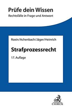 portada Strafprozessrecht (en Alemán)