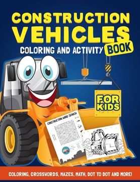 portada Construction Vehicles Activity Book (en Inglés)