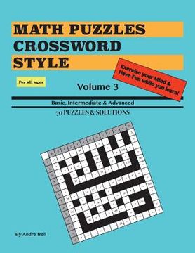 portada Math Puzzles Crossword Style Volume 3 (en Inglés)