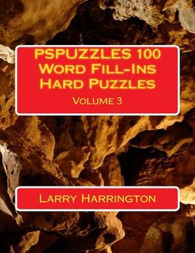 portada PSPUZZLES 100 Word Fill-Ins Hard Puzzles Volume 3 (en Inglés)
