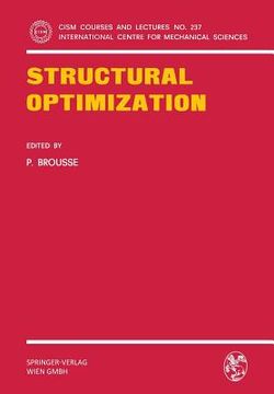 portada structural optimization (en Inglés)