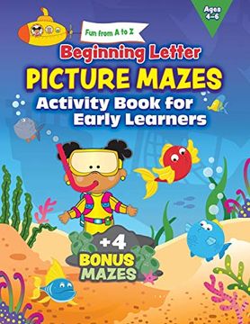 portada Fun From a to z: Beginning Letter Picture Mazes Activity Book for Early Learners (en Inglés)