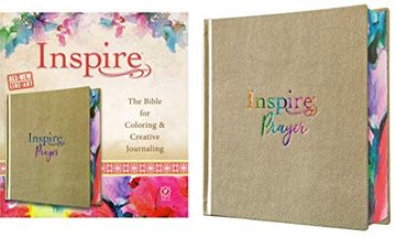 portada Nlt Inspire Prayer Bible, Hardcover, Metallic Gold: The Bible for Coloring & Creative Journaling 
