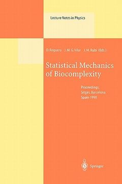 portada statistical mechanics of biocomplexity: proceedings of the xv sitges conference, held at sitges, barcelona, spain, 8-12 june 1998 (in English)