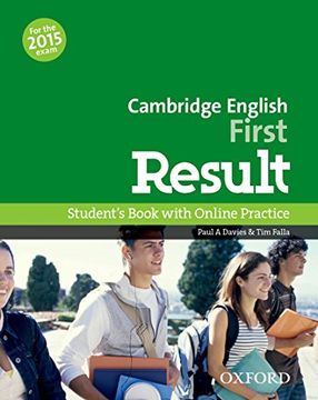 portada Cambridge English: First Result: First Result Student's Book Online Practice Test Exam Pack 2015 Edition (en Inglés)