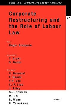 portada corporate restructuring and the role of labour law (en Inglés)