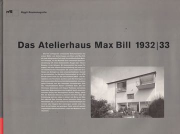 portada Das Atelierhaus max Bill 1932-33