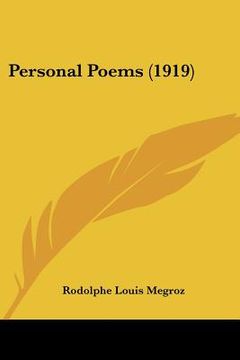 portada personal poems (1919) (en Inglés)