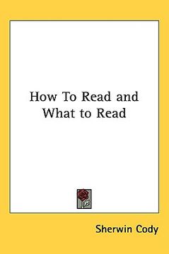 portada how to read and what to read (en Inglés)