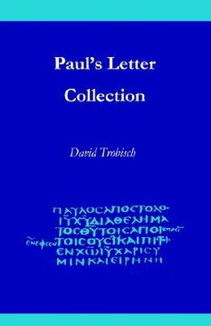portada paul's letter collection: tracing the origins