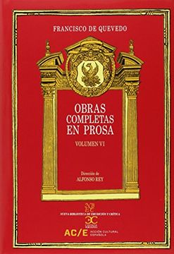 portada Obras completas en prosa VI (in Spanish)