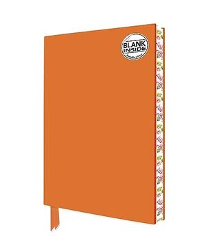 portada Orange Blank Artisan Notebook (Flame Tree Journals) (Blank Artisan Notebooks) (en Inglés)