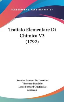 portada Trattato Elementare Di Chimica V3 (1792) (en Italiano)