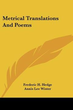 portada metrical translations and poems (en Inglés)