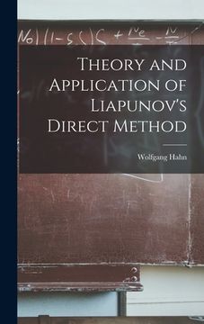 portada Theory and Application of Liapunov's Direct Method (in English)