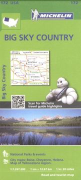 portada Michelin USA Big Sky Country Map 172 (Michelin Zoom USA Maps)