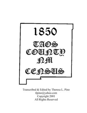 portada 1850 Taos County, NM Census with Index (en Inglés)