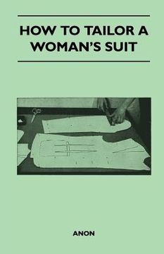 portada how to tailor a woman's suit (en Inglés)