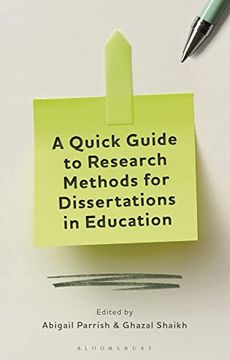 portada A Quick Guide to Research Methods for Dissertations in Education (in English)