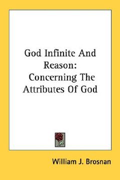 portada god infinite and reason: concerning the attributes of god (en Inglés)