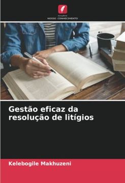 portada Gestão Eficaz da Resolução de Litígios (en Portugués)
