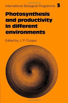portada Photosynthesis and Productivity in Different Environments (International Biological Programme Synthesis Series) (en Inglés)