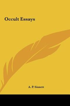 portada occult essays (en Inglés)