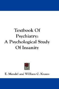 portada textbook of psychiatry: a psychological study of insanity (in English)
