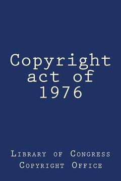 portada Copyright act of 1976 (in English)