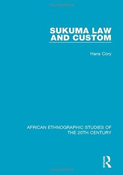 portada Sukuma Law and Custom (en Inglés)