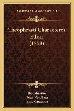 portada Theophrasti Characteres Ethici (1758) (en Latin)