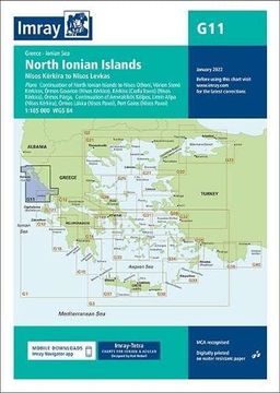 portada Imray Chart G11: North Ionian Islands (g Charts) (en Inglés)