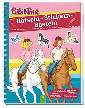 portada Bibi & Tina - Rätseln - Stickern - Basteln (en Alemán)