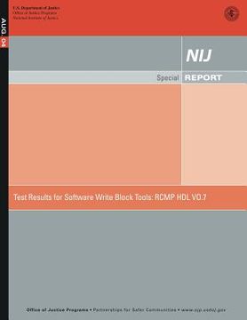 portada Test Results for Software Write Block Tools: Rcmp Hdl Vo.7 (en Inglés)