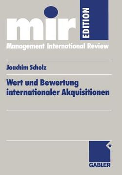 portada Wert Und Bewertung Internationaler Akquisitionen (en Alemán)