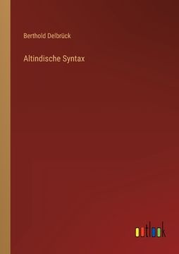 portada Altindische Syntax (in German)