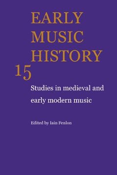 portada Early Music History 25 Volume Paperback Set: Early Music History: Studies in Medieval and Early Modern Music: Volume 15 (en Inglés)