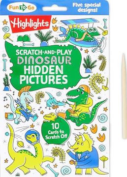 portada Scratch-And-Play Dinosaur Hidden Pictures (Highlights fun to go) (en Inglés)