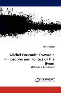 portada michel foucault: toward a philosophy and politics of the event (en Inglés)