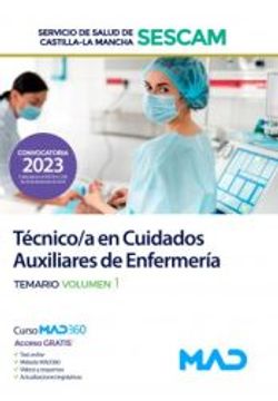 portada Tecnico/A en Cuidados Auxiliares de Enfermeria. Servicio de Salud de Castilla-La Mancha (Sescam)