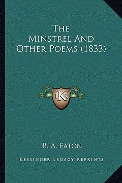portada the minstrel and other poems (1833) (en Inglés)